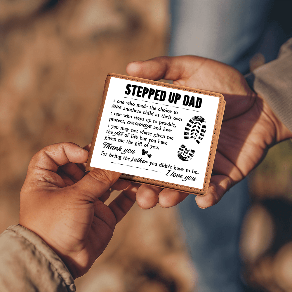 To My Stepdad Gift of Life – Leather Wallet