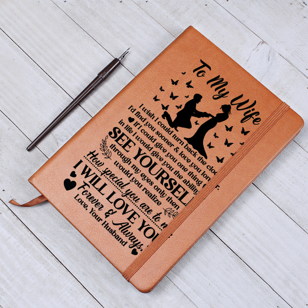 To My Wife Sooner – Leather Journal
