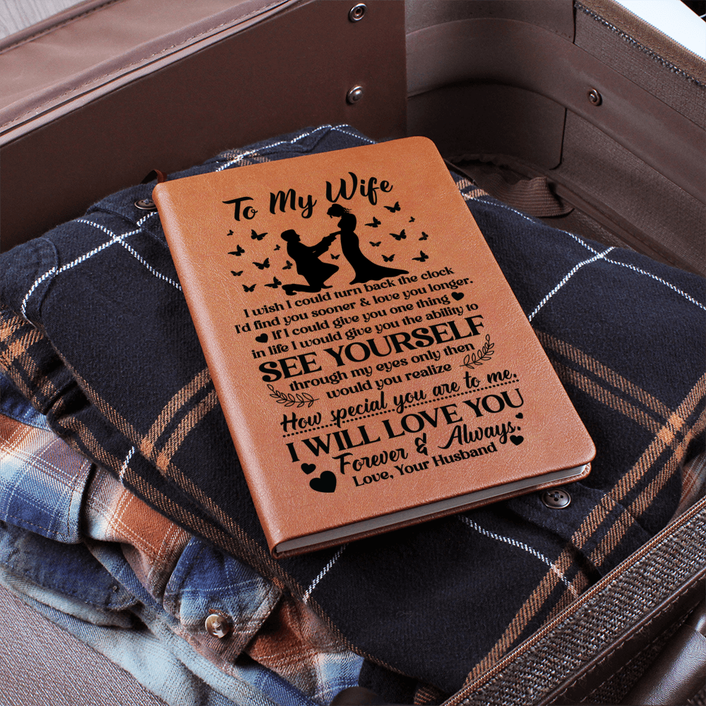 To My Wife Sooner – Leather Journal