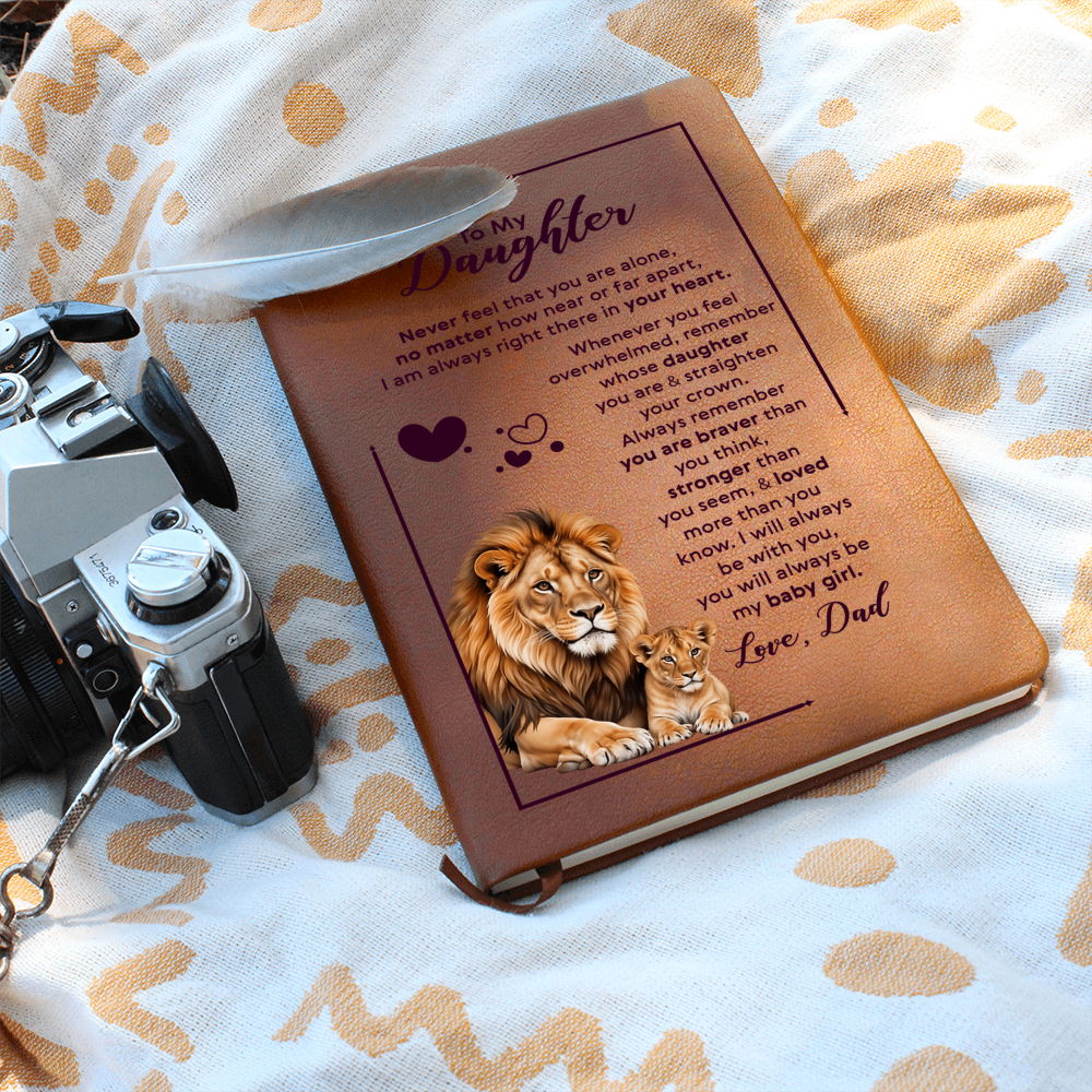 To My Daughter Your Crown – Leather Journal