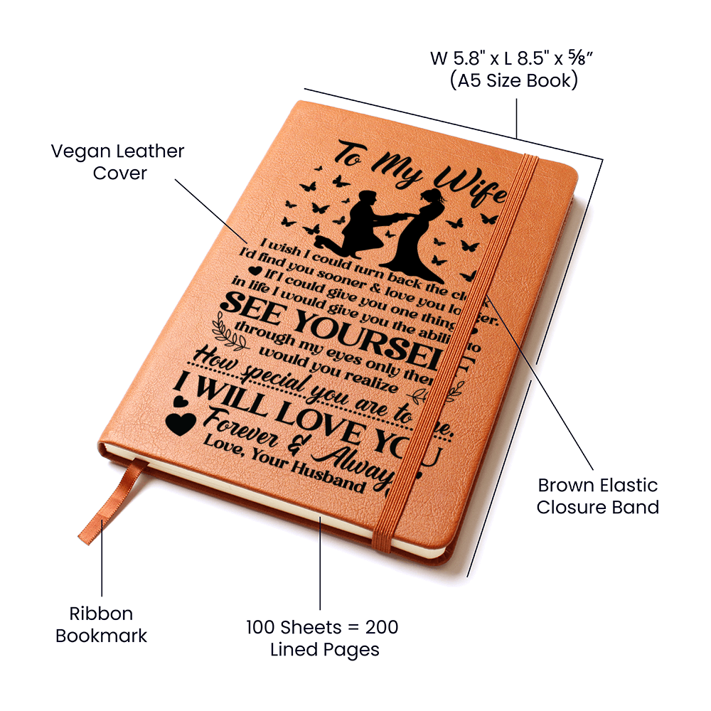 To My Wife Sooner – Leather Journal
