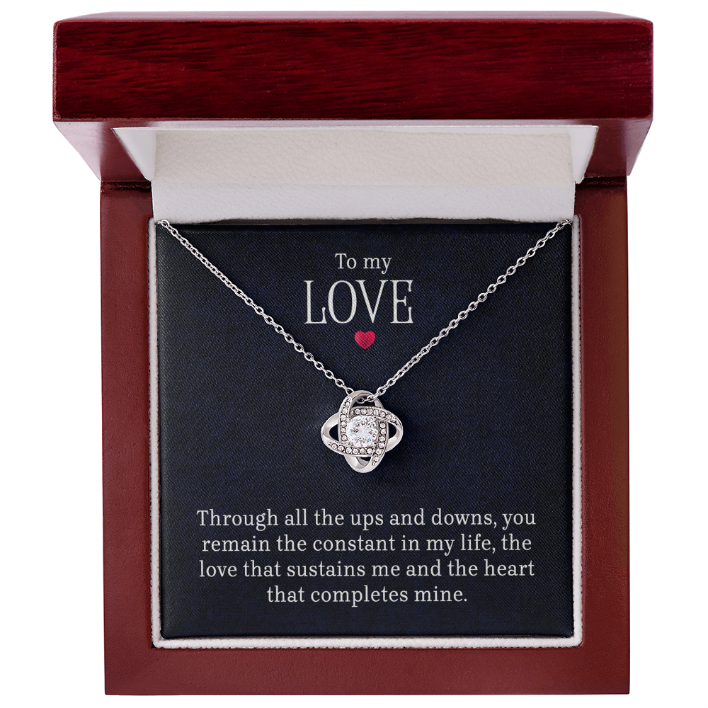 To My Love - Lov eKnot Necklace