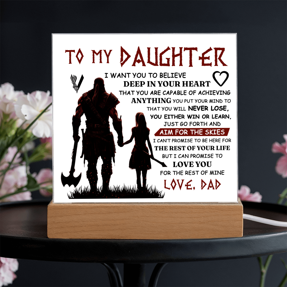 To My Daughter Skies – Acrylic Square