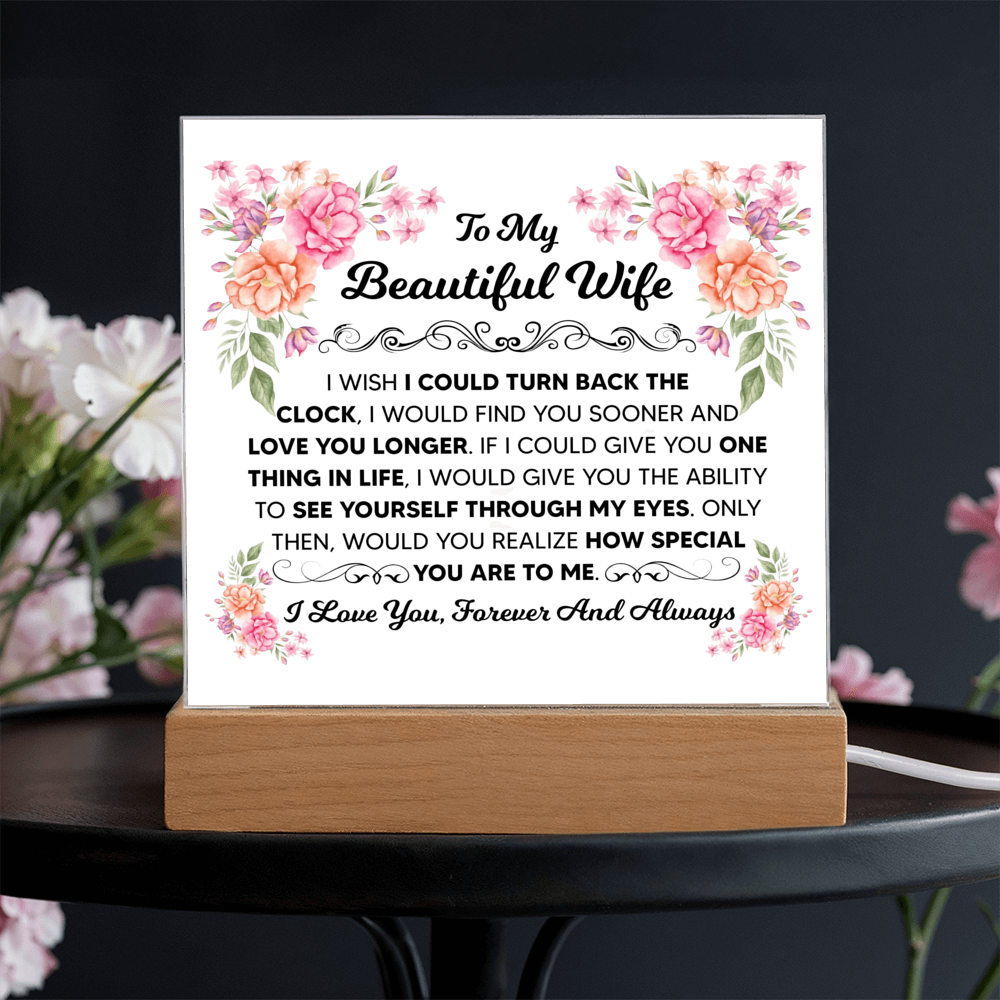 To My Beautiful Wife – Acrylic Square