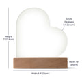 To My Daughter Braver – Acrylic Heart Plaque