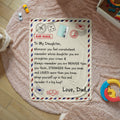 To My Daughter Braver (From Dad) – Sherpa Fleece Blanket