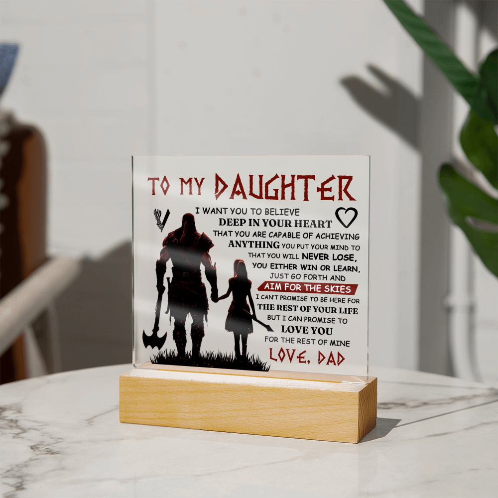 To My Daughter Skies – Acrylic Square
