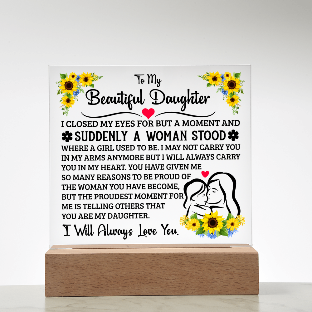 To My Daughter – Acrylic Square