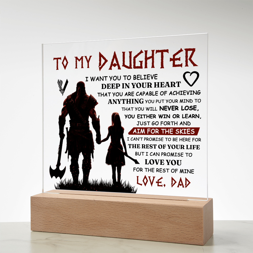 To My Daughter Skies – Acrylic Square