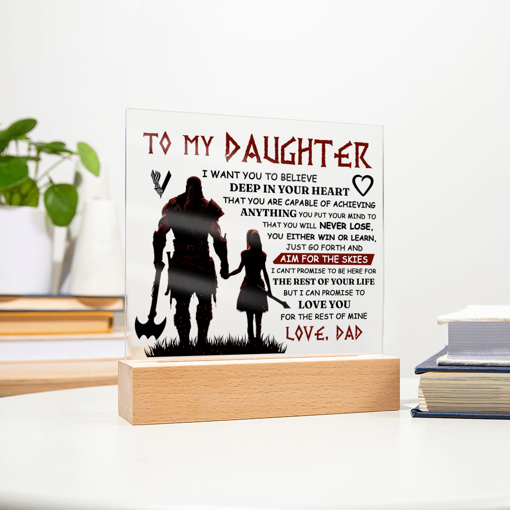 To My Daughter Skies – Acrylic Square