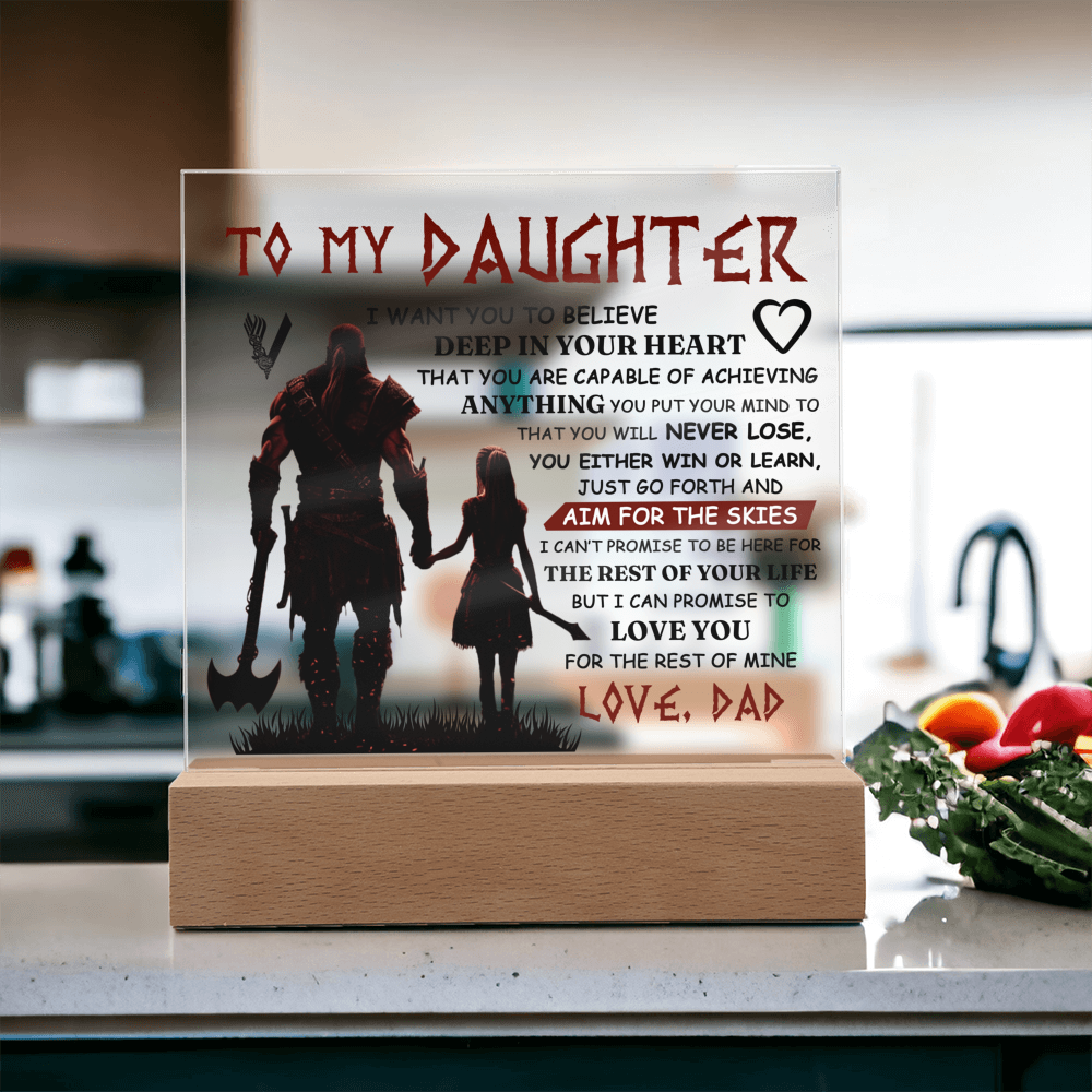 To My Daughter Skies – Acrylic Square