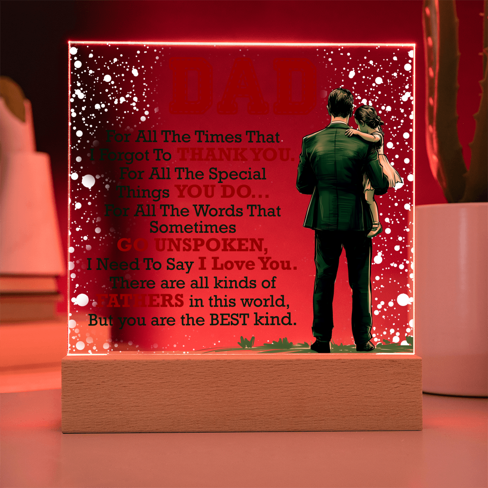 Thank You Dad - Acrylic Square