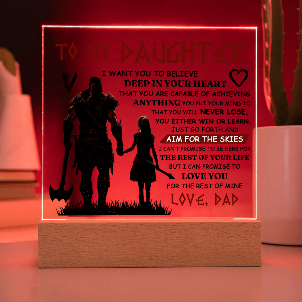 To My Daughter Skies – Acrylic Square