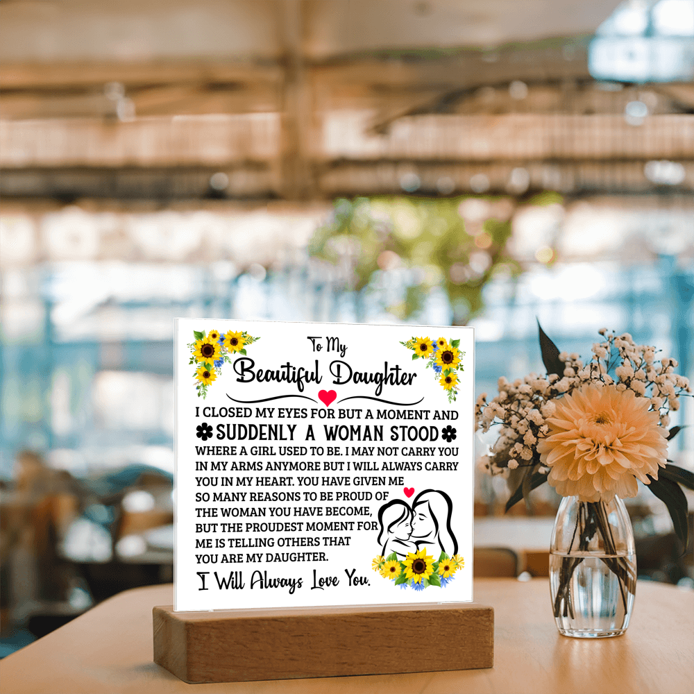 To My Daughter – Acrylic Square