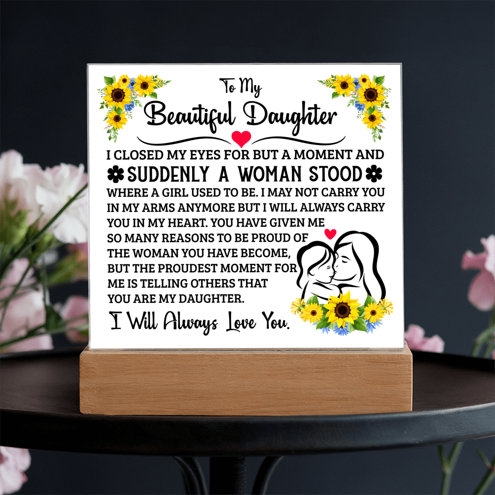 To My Daughter – Acrylic Square