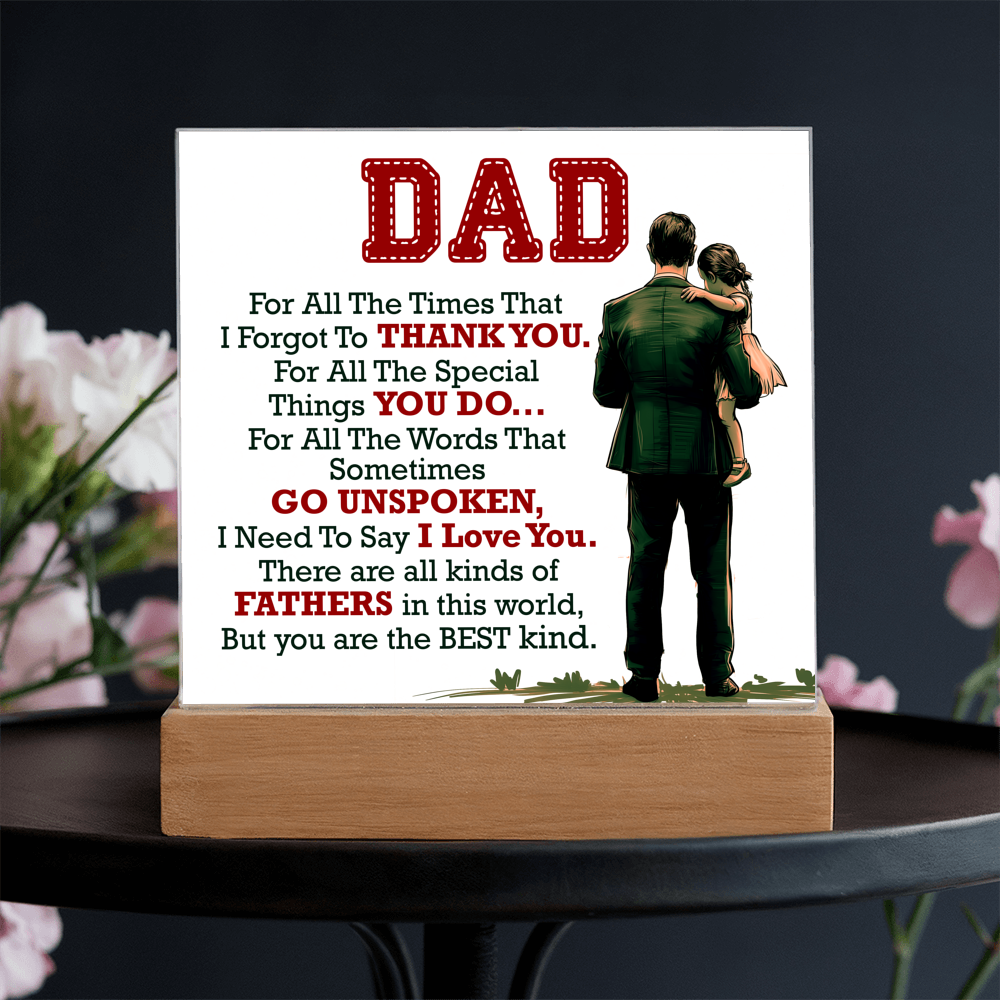 Thank You Dad - Acrylic Square
